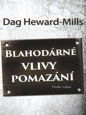 cover image of Blahodárné Vlivy Pomazání
